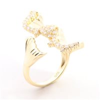 Anello Domar Gioielli Donna Dolù Bijoux anelli in Ottone ipoallergenico Cubic Zirconia RZC125337
